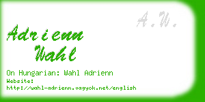 adrienn wahl business card